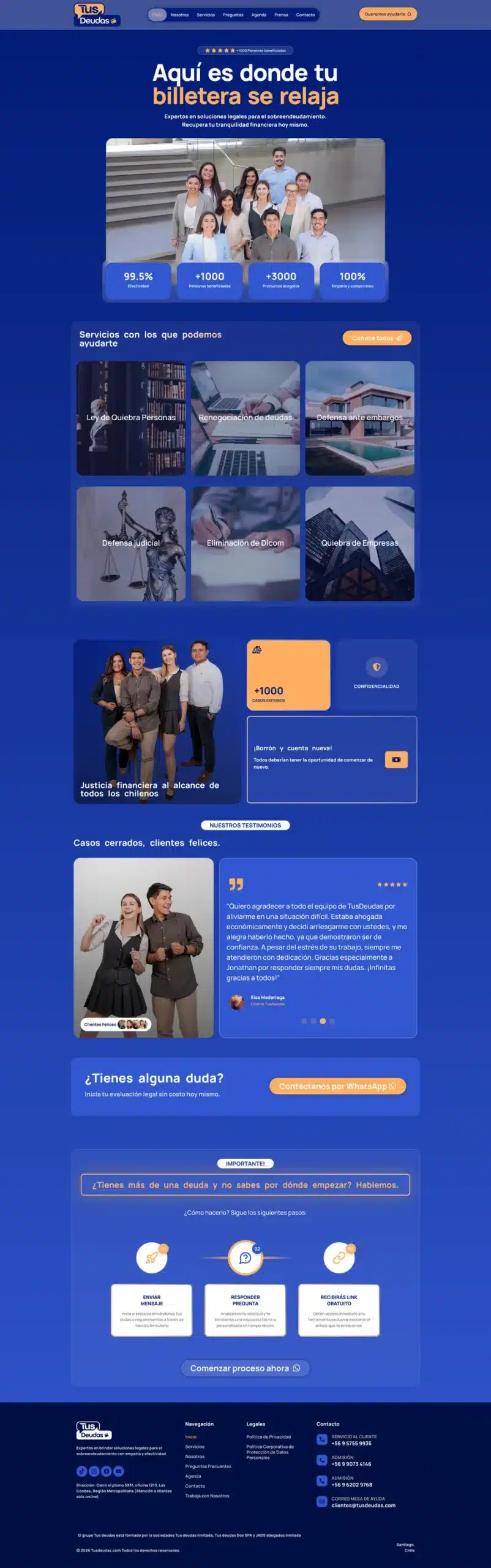 Proyecto de Desarrollo web, landing pages y CRO, ejemplo 9