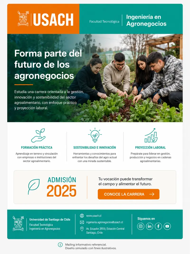 Mailing de Ingeniería en Agronegocios USACH